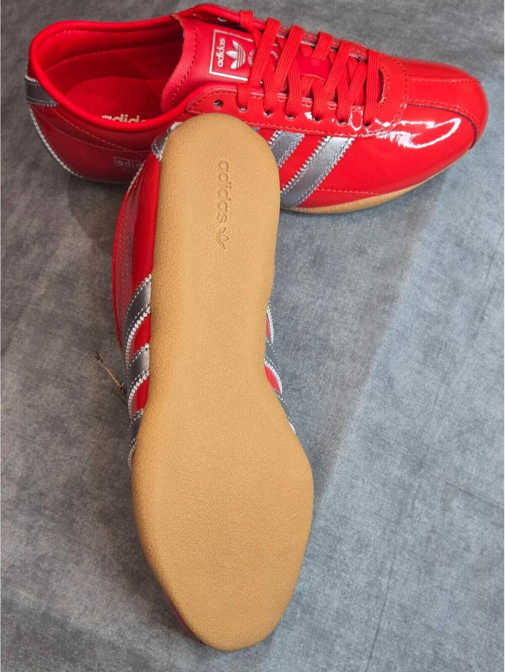 adidas Originals Tokyo Patent Red Silver Metallic (JQ0596) Women's Size 6 - Picture 6 of 7